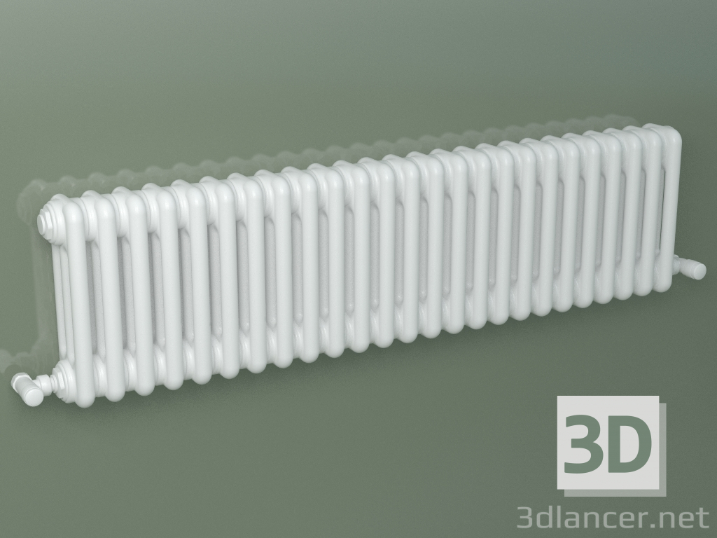 Modelo 3d Radiador tubular PILON (S4H 3 H302 25EL, branco) - preview