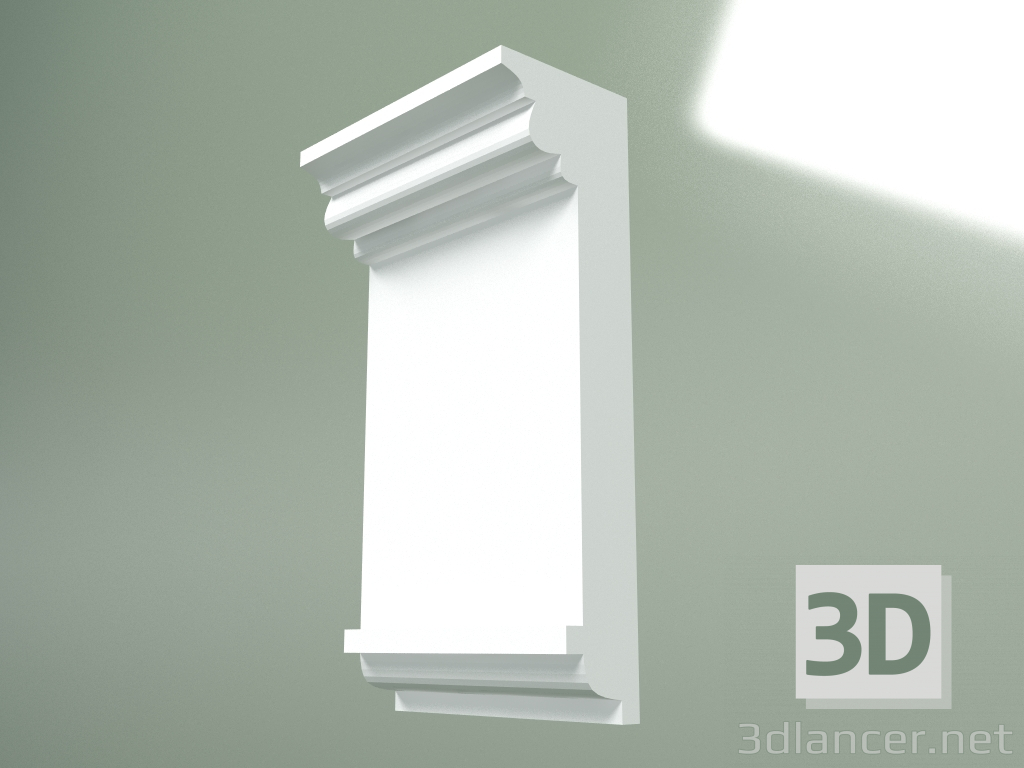 Modelo 3d Cornija de gesso (plinto de teto) KT203 - preview