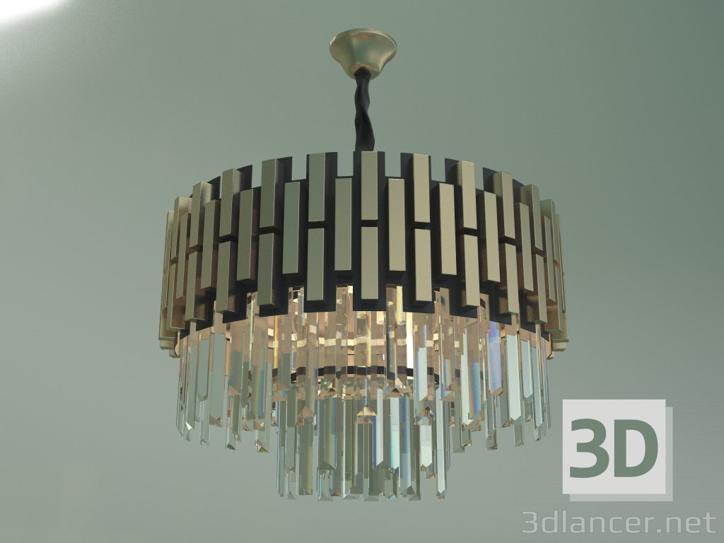 modello 3D Lampadario a sospensione Deseo 337-8 Strotskis Smart - anteprima