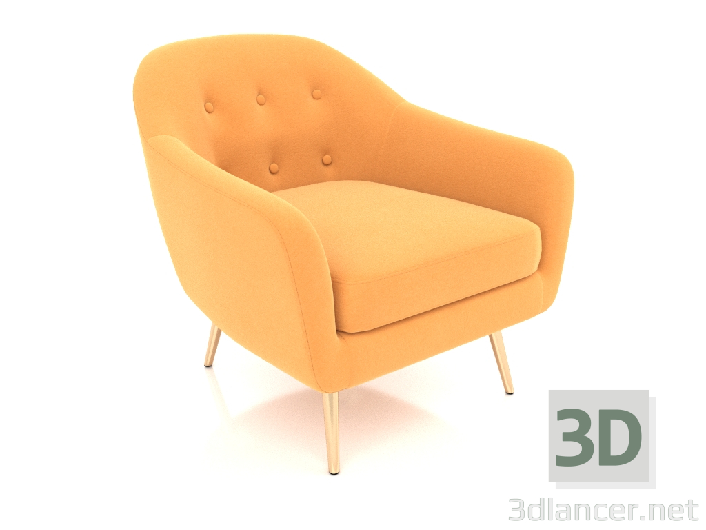 modello 3D Poltrona Carmen 1 - anteprima