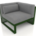 3d model Modular sofa, section 6 right (Bottle green) - preview