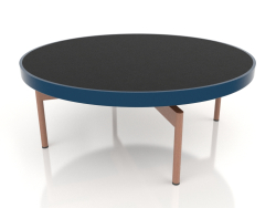 Table basse ronde Ø90x36 (Gris bleu, DEKTON Domoos)