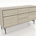 modèle 3D Meuble 2 1600x500 mm (chêne éclairci) - preview