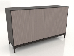 Mobile TV FARGO con frontali fresati 1600x500x950 mm (platino, rovere wengé, opzione 2)