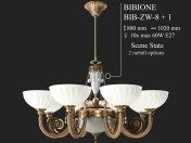 Lampadario a bracci Kutek bibione bib-zw-8 1