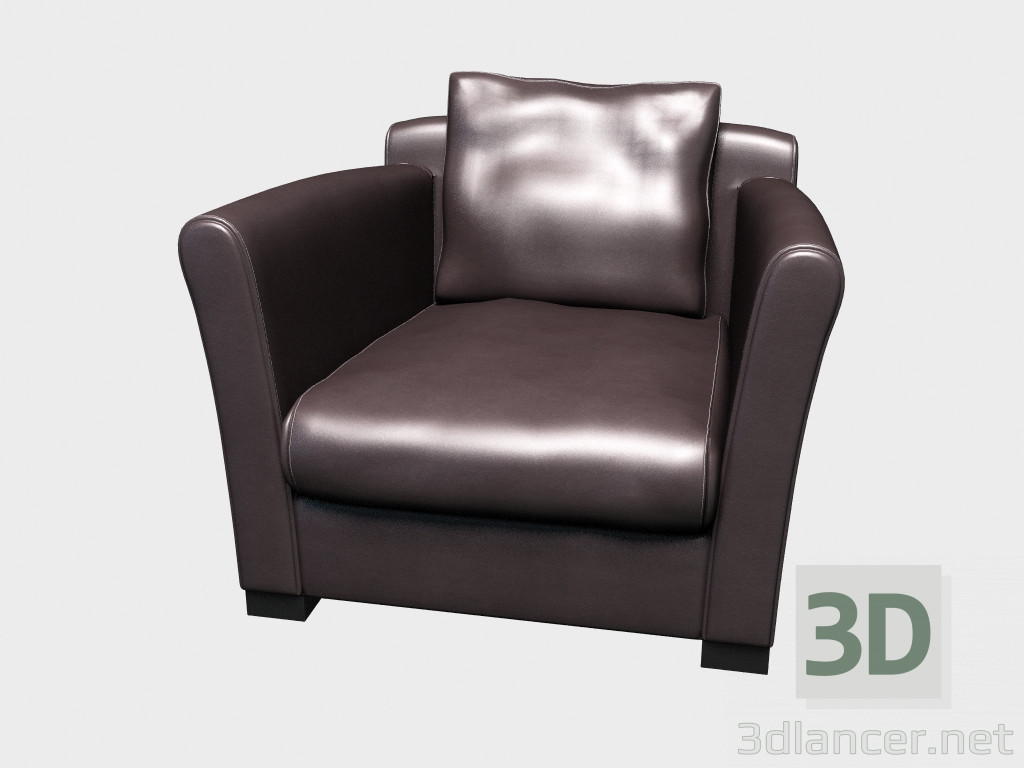 modello 3D poltrona Cooper - anteprima