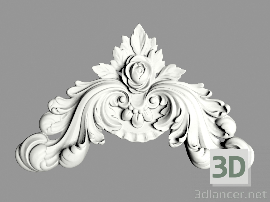 3d model Decoración de pared (Ф154) - vista previa