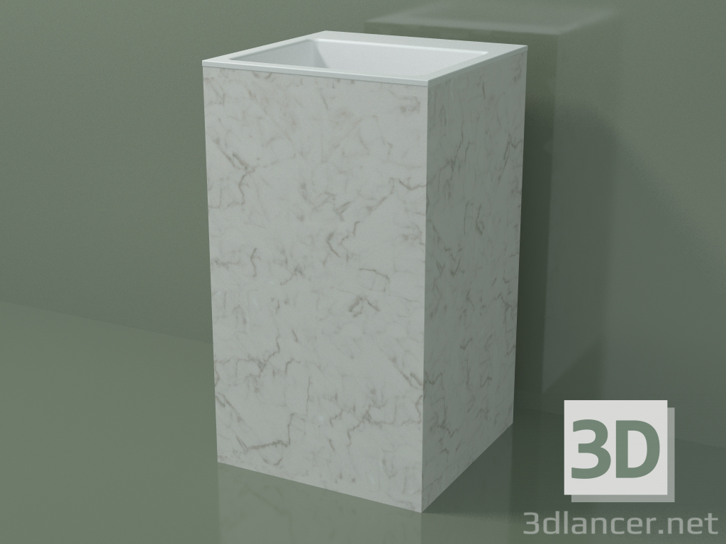 Modelo 3d Lavatório autônomo (03R126303, Carrara M01, L 48, P 48, H 85 cm) - preview