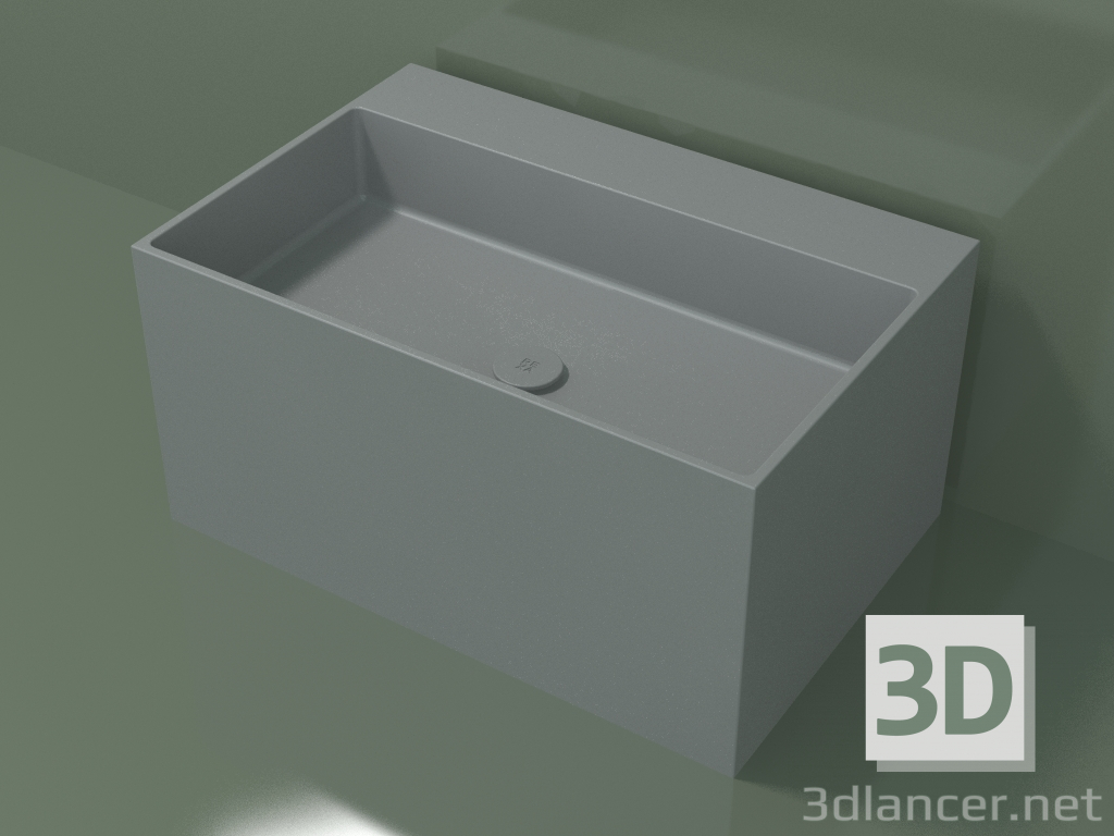 3d model Lavabo sobre encimera (01UN42302, Silver Grey C35, L 72, P 48, H 36 cm) - vista previa