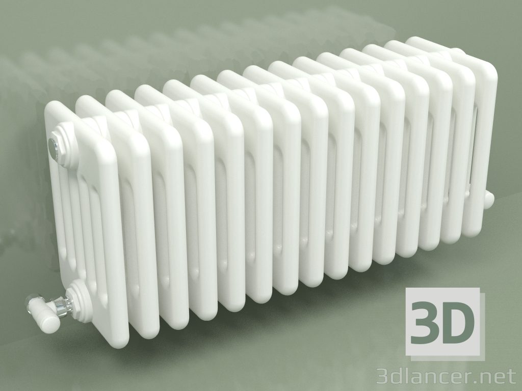 modèle 3D Radiateur TESI 6 (H 300 15EL, Standard blanc) - preview