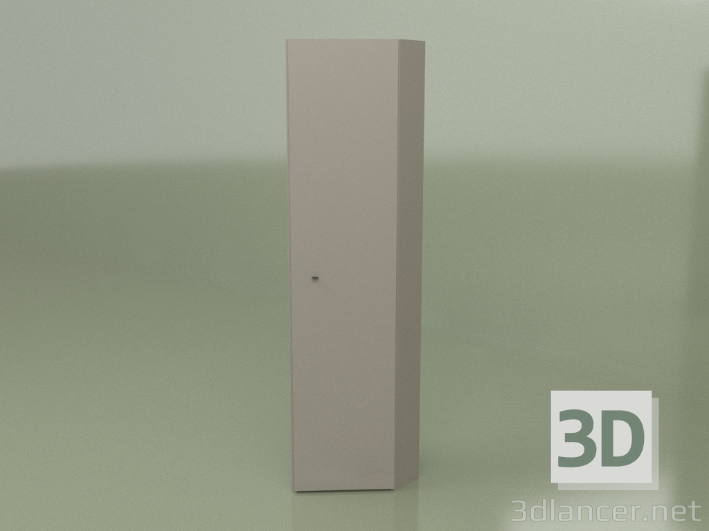 modello 3D Armadio ad angolo Lf 124 (grigio) - anteprima