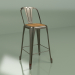 3d model Semi-bar chair Marais with wooden seat (copper antique) - preview