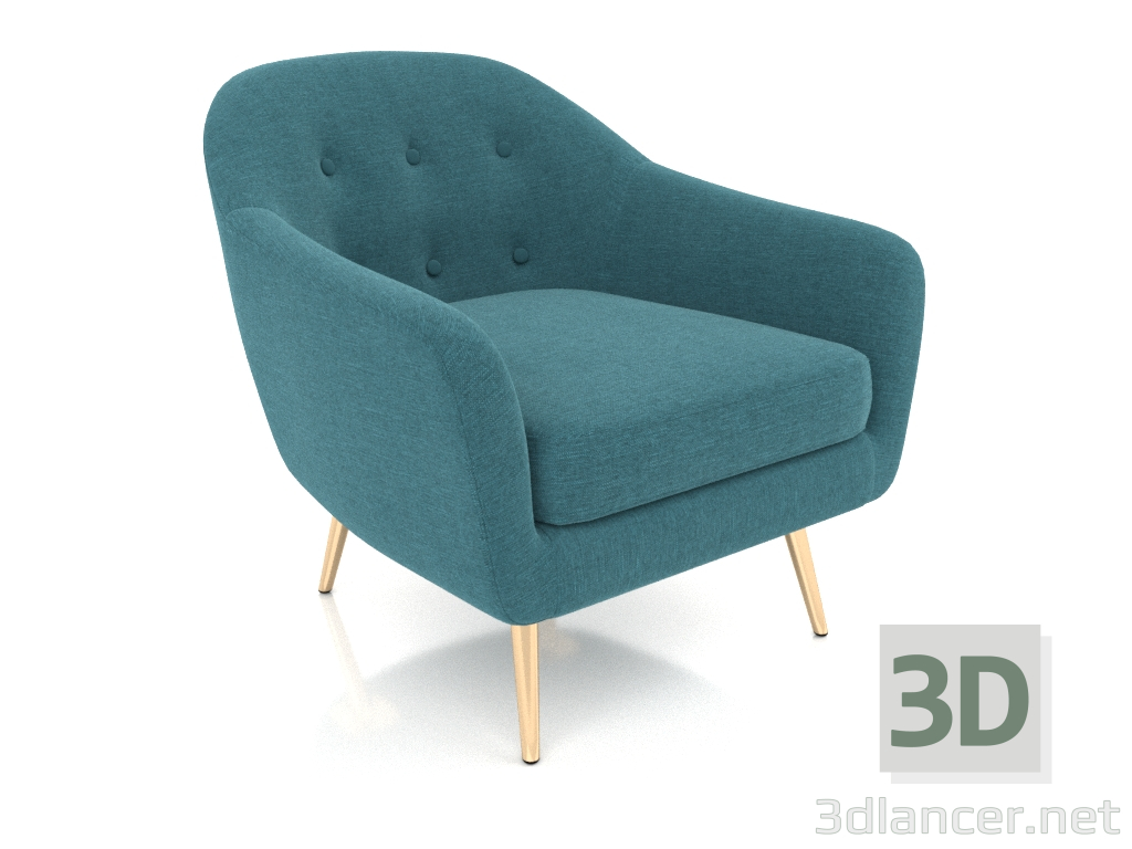 modèle 3D Fauteuil Carmen 2 - preview