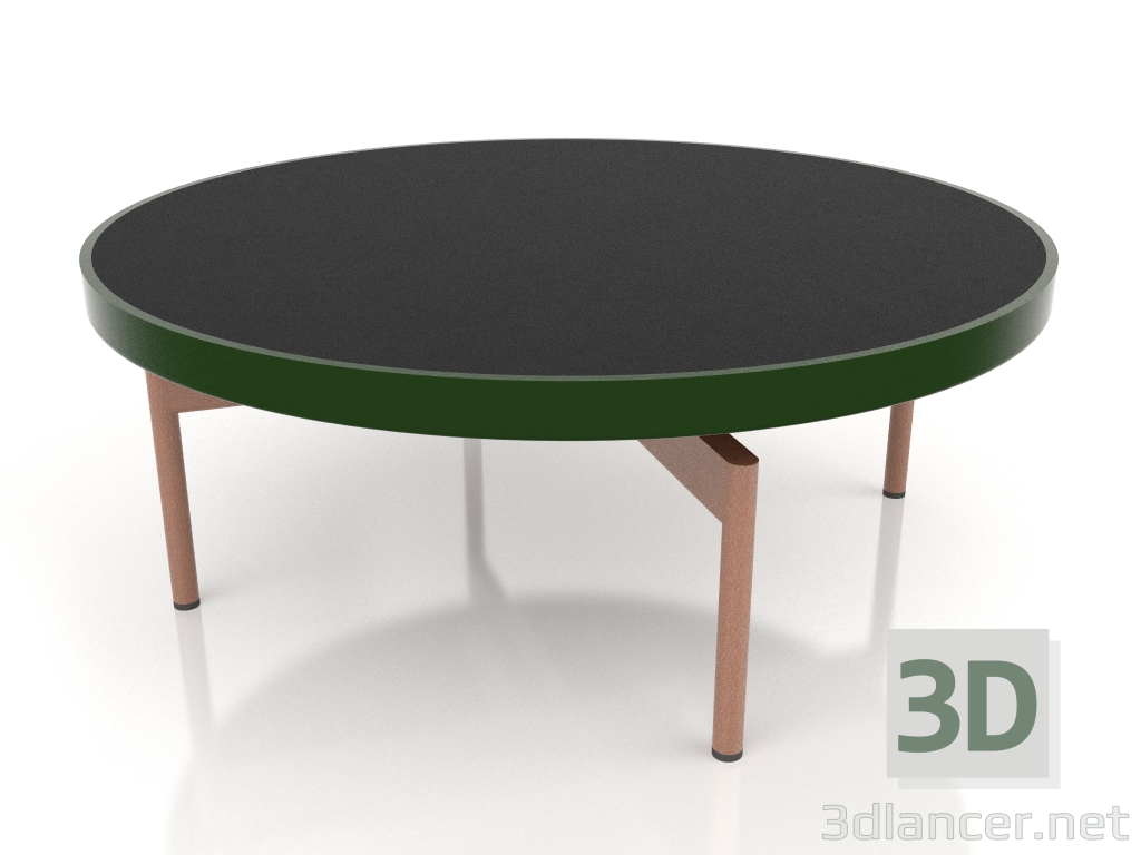 3D Modell Runder Couchtisch Ø90x36 (Flaschengrün, DEKTON Domoos) - Vorschau