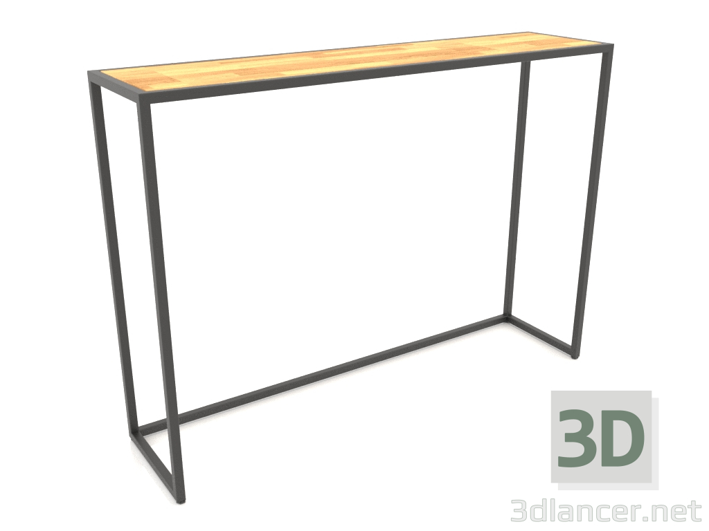 modello 3D Consolle rettangolare (LEGNO, 120x30x86) - anteprima