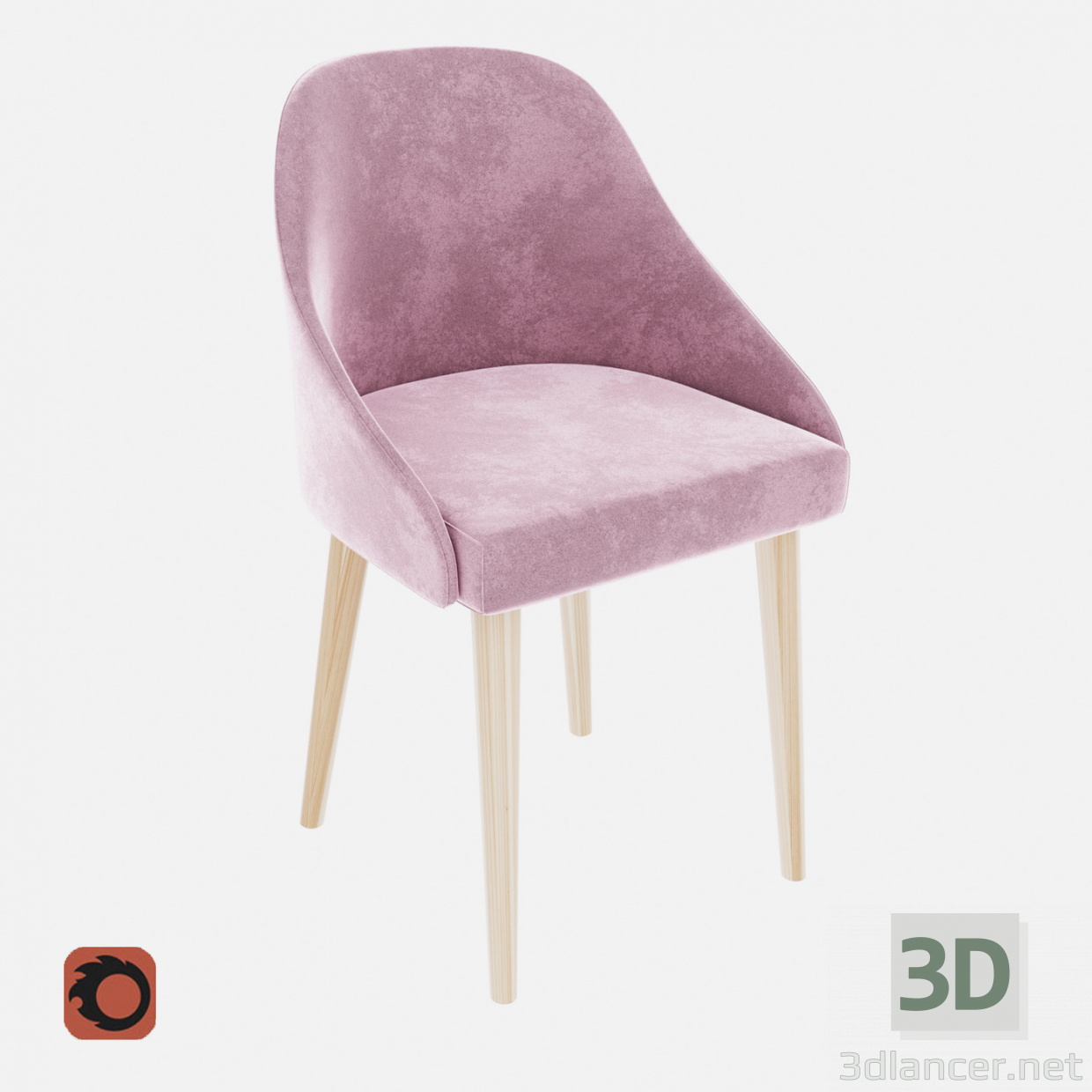 3d model Pudra chair - preview