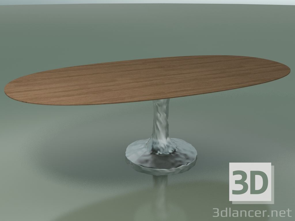 3d model Mesa de comedor ovalada (137, lacado natural) - vista previa