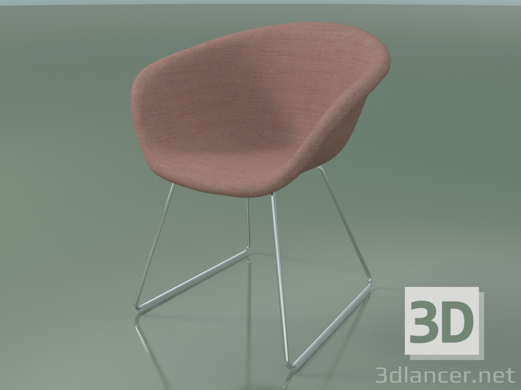 3d model Chair 4230 (on a sled, with upholstery f-1221-c0614) - preview