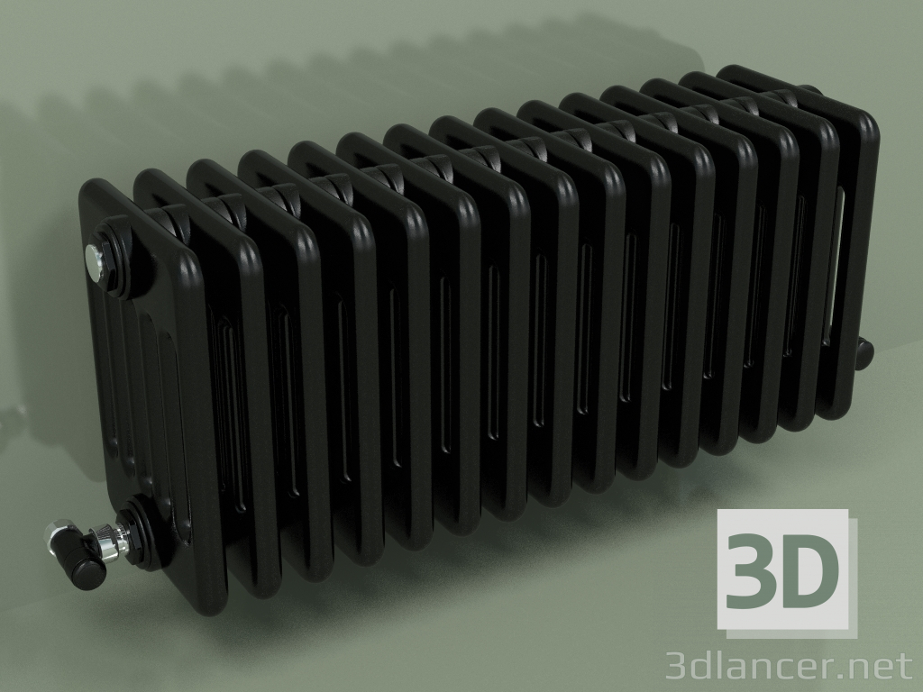 Modelo 3d Radiador TESI 6 (H 300 15EL, Preto - RAL 9005) - preview