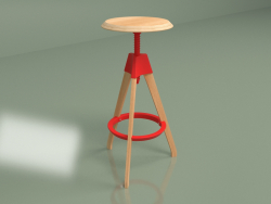 Bar stool Jerry (red)