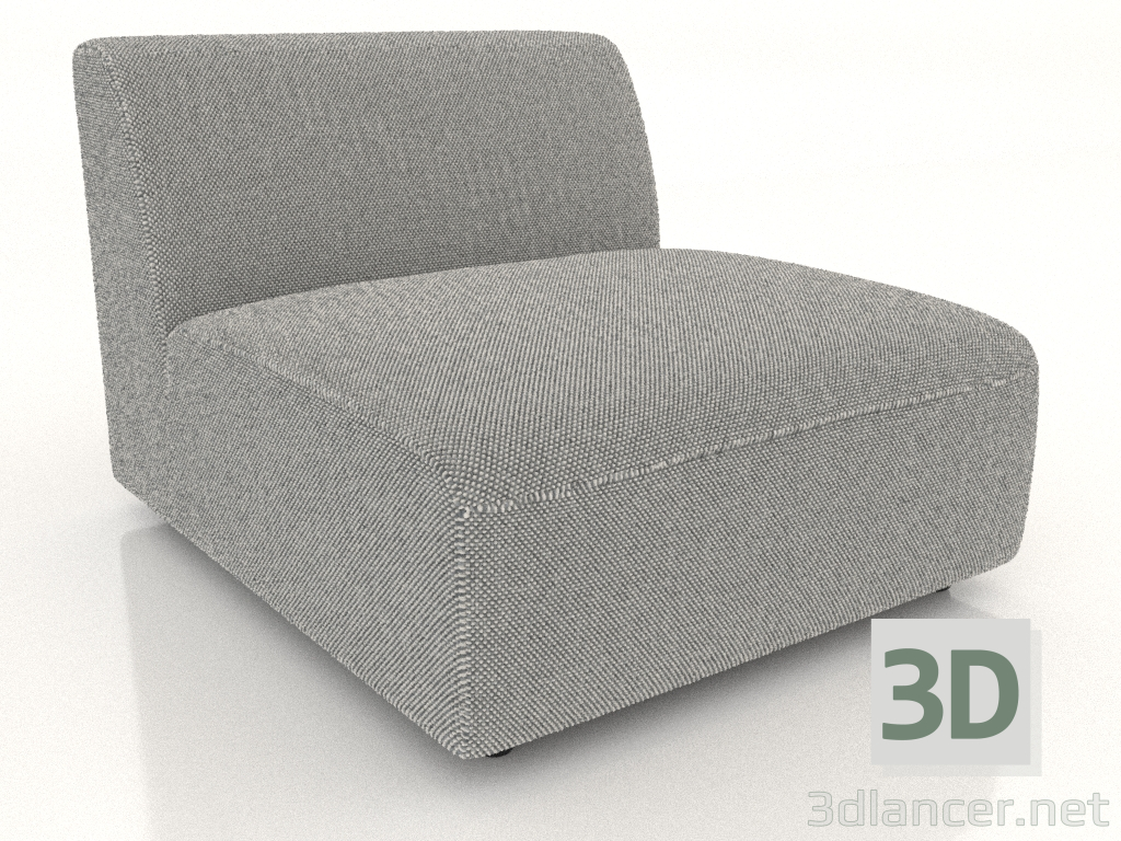 3D Modell Sofamodul 1-Sitzer (XL) 83x100 - Vorschau