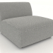 3d model Sofa module 1 seater (XL) 83x100 - preview