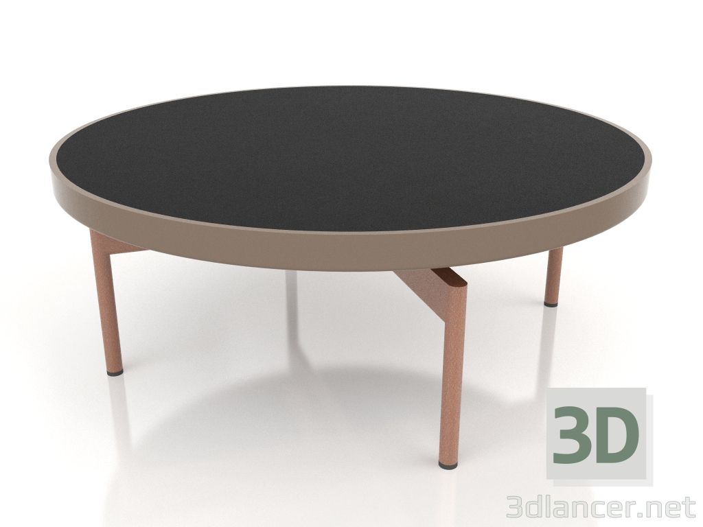 3d model Mesa de centro redonda Ø90x36 (Bronce, DEKTON Domoos) - vista previa