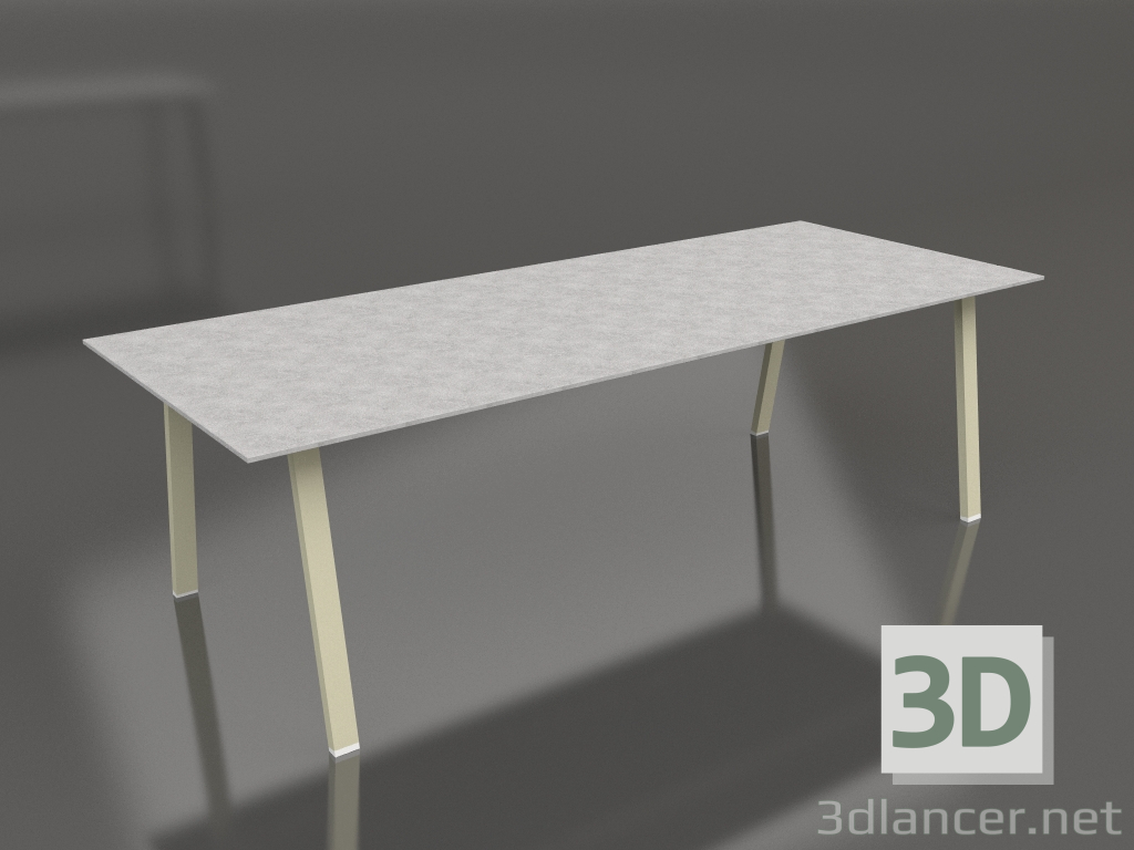 3d model Mesa de comedor 250 (Oro, DEKTON) - vista previa