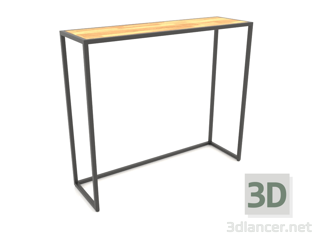 modello 3D Consolle rettangolare (LEGNO, 100x30x86) - anteprima