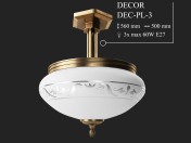 Lampadario a bracci arredamento Kutek dec-pl-3