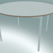 3d model Round table Base ⌀128 cm (White, Plywood, White) - preview