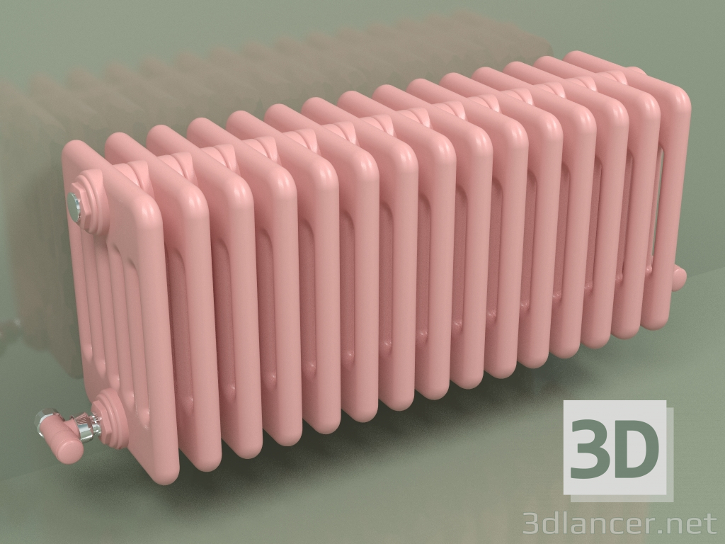 modèle 3D Radiateur TESI 6 (H 300 15EL, Rose - RAL 3015) - preview