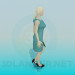 3d model Mujer rubia en 3d - vista previa