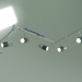 modello 3D Lampada da soffitto a LED 20086-6 LED (cromo-nero) - anteprima