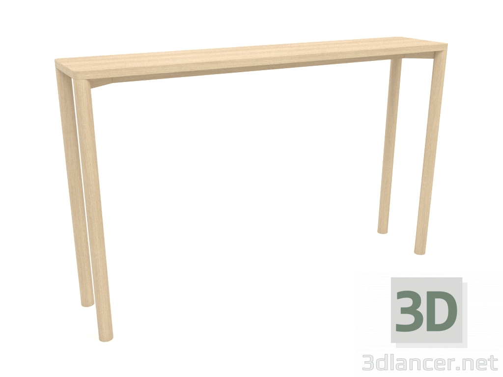 3D Modell Konsole KT 08 (1200x250x750, Holz weiß) - Vorschau