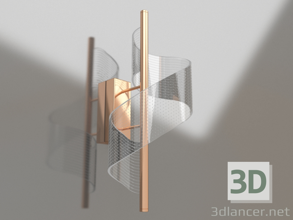 3D Modell Wandleuchte Ilina Gold (08042.33) - Vorschau