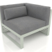 3d model Modular sofa, section 6 right (Cement gray) - preview