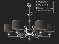 Chandelier KUTEK FAGIANO FAG-ZW-6