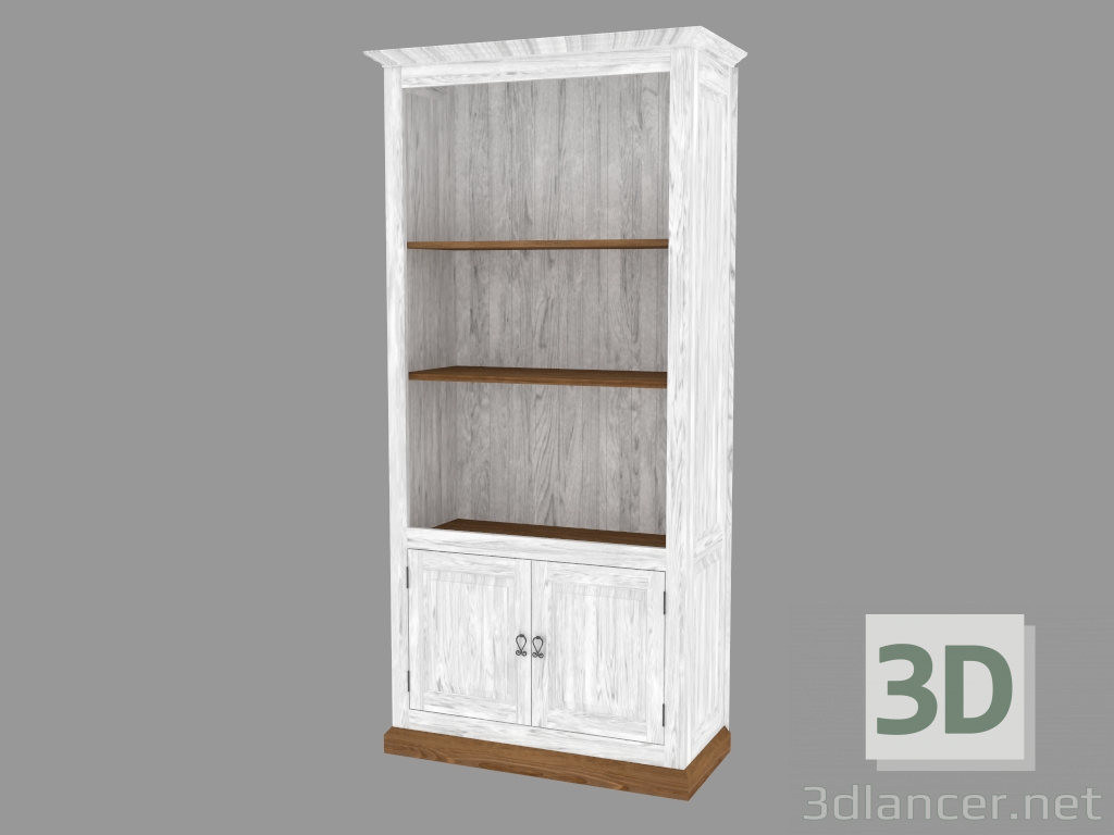 3d модель Бібліотека 2D (PRO.080.XX 98x204x44cm) – превью