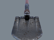 German sapper shovel WW2 3d model