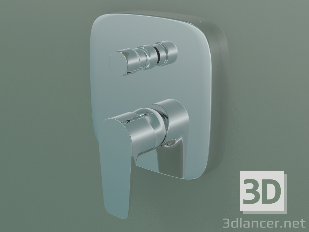 3D Modell Einhebel-Bademischer (71745000) - Vorschau