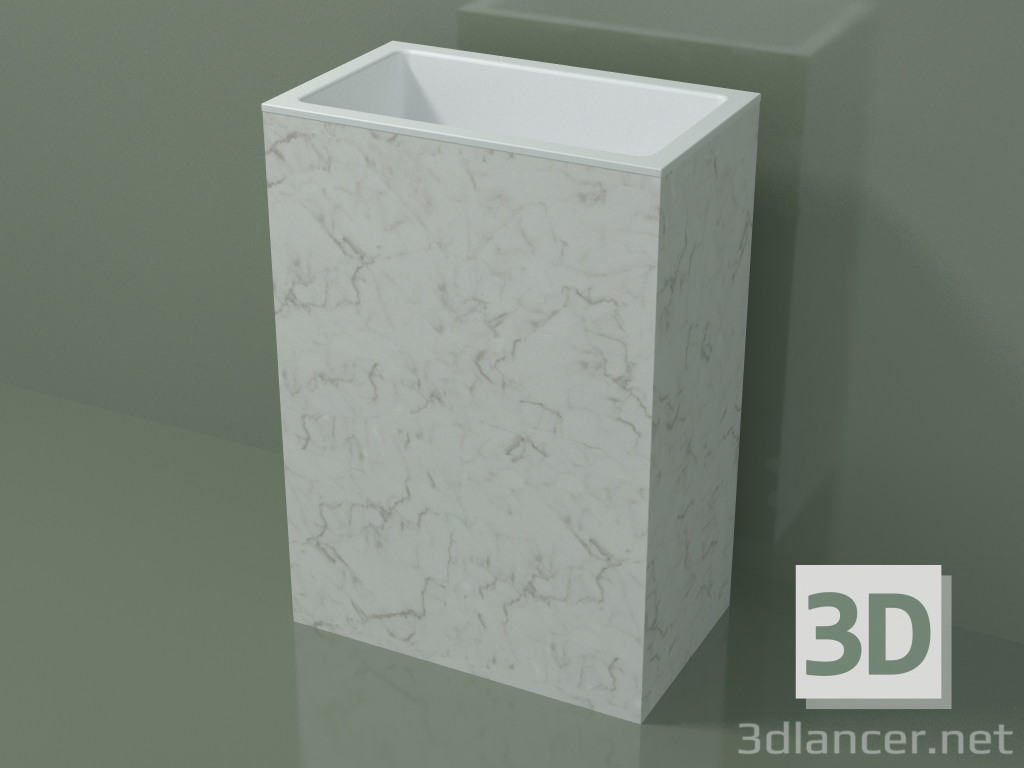 3d model Lavabo de pie (03R136101, Carrara M01, L 60, P 36, H 85 cm) - vista previa