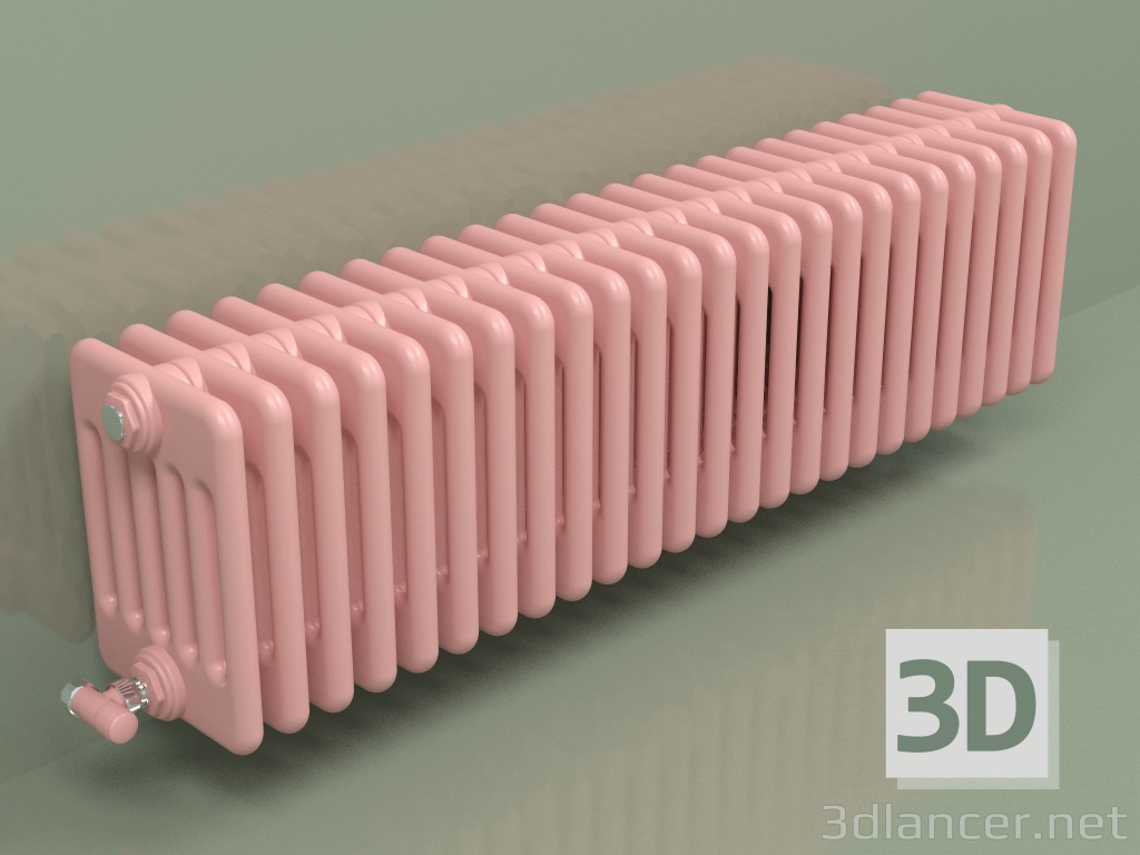 3d model Radiator TESI 6 (H 300 25EL, Pink - RAL 3015) - preview