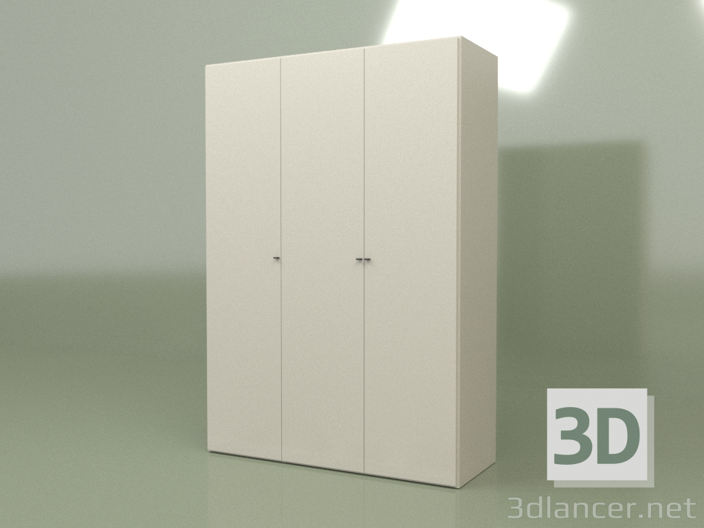 Modelo 3d Roupeiro 3 portas Lf 130 (Ash) - preview