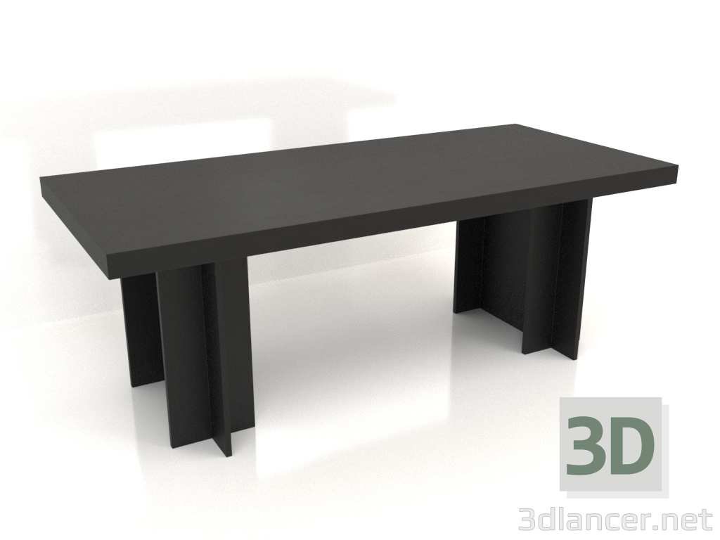 Modelo 3d Mesa de jantar DT 14 (2200x1000x796, madeira preta) - preview