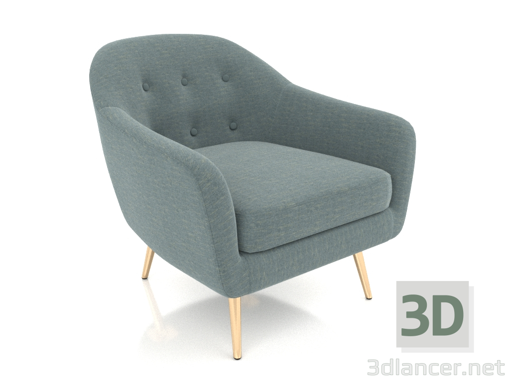 3d model Armchair Carmen 5 - preview