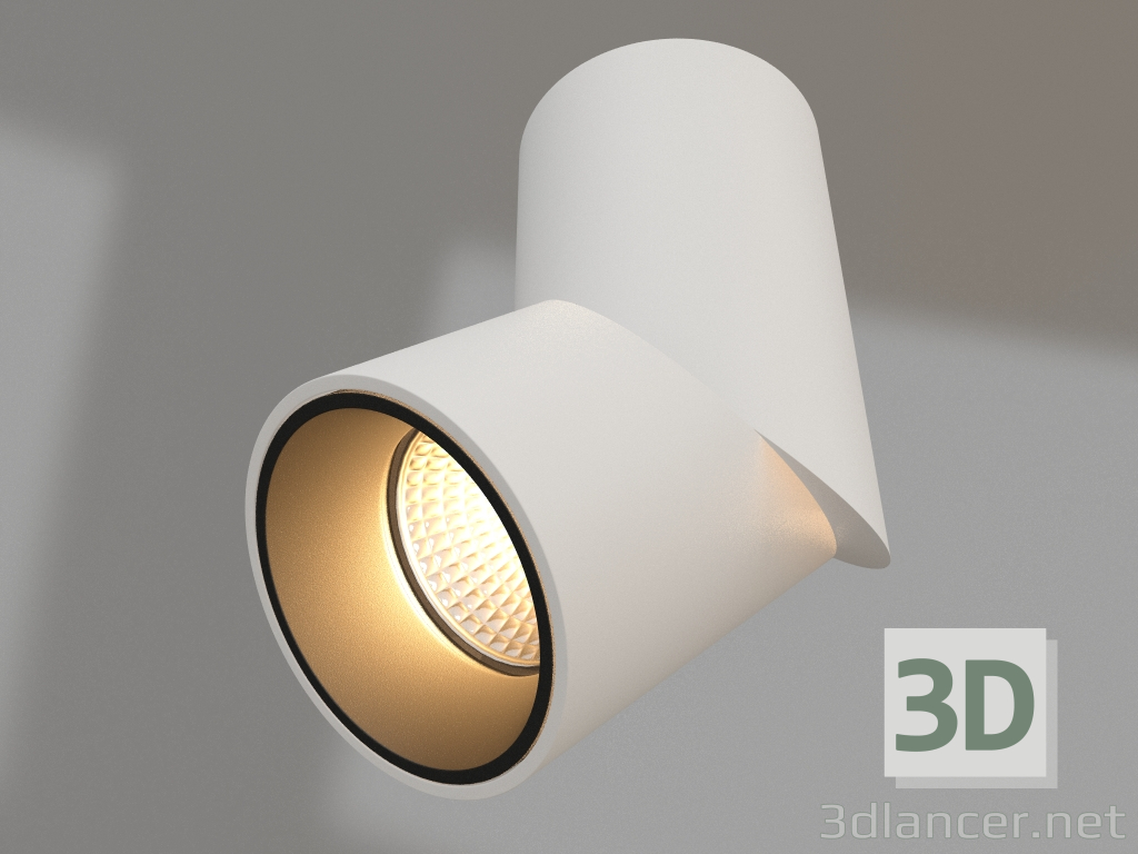 modèle 3D Lampe SP-TWIST-SURFACE-R70-12W Blanc5000 (WH-BK, 30°) - preview