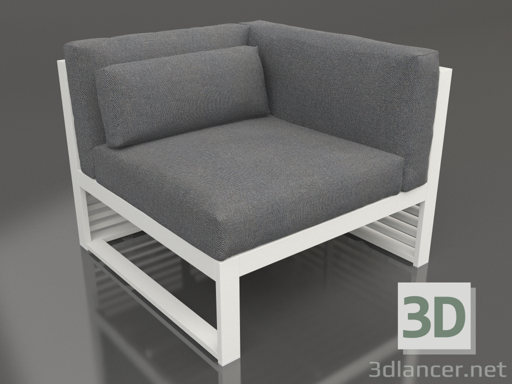 Modelo 3d Sofá modular, seção 6 direita (cinza ágata) - preview