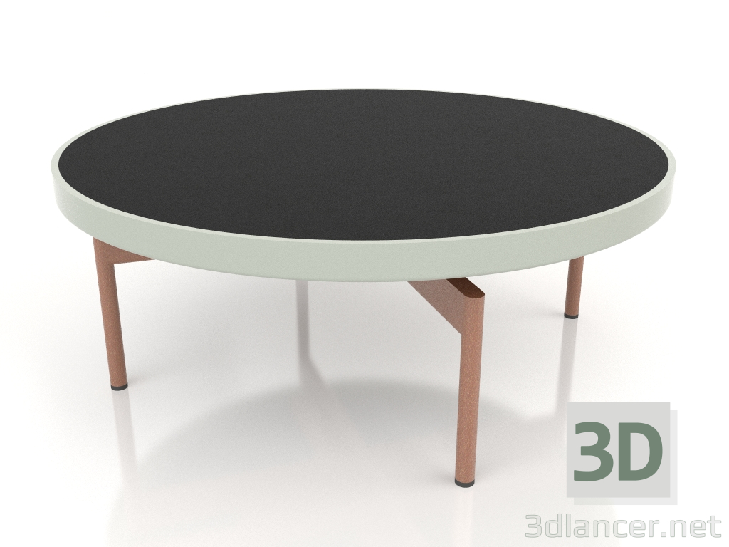 3d model Mesa de centro redonda Ø90x36 (Gris cemento, DEKTON Domoos) - vista previa