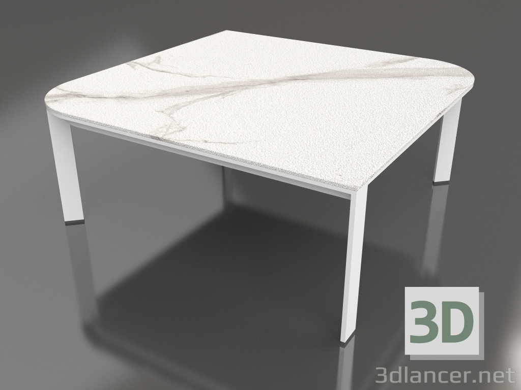 3d model Mesa de centro 90 (Blanco) - vista previa